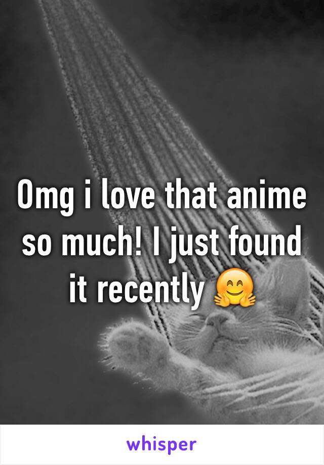 Omg i love that anime so much! I just found it recently 🤗