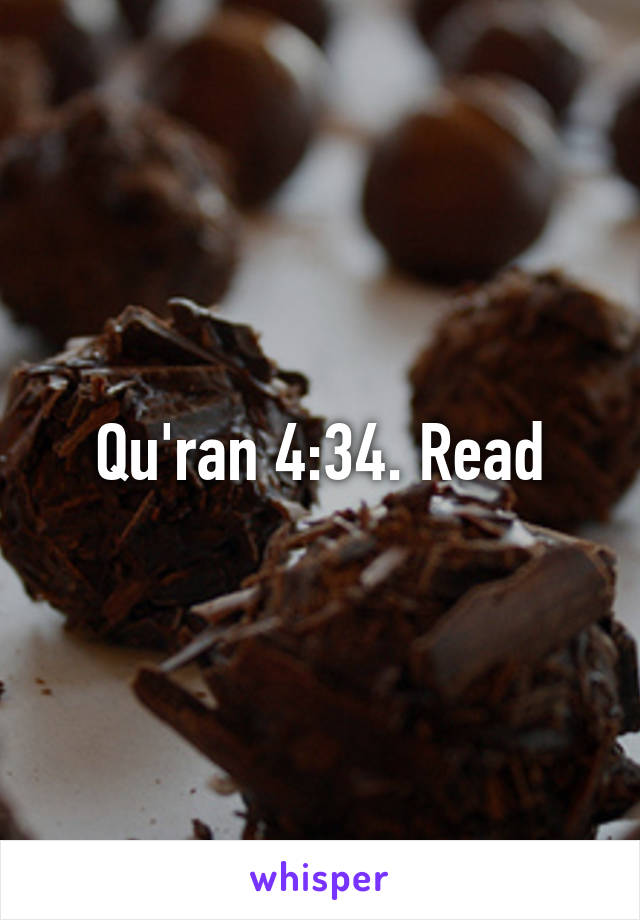 Qu'ran 4:34. Read