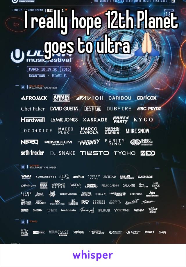 I really hope 12th Planet goes to ultra 🙏🏻