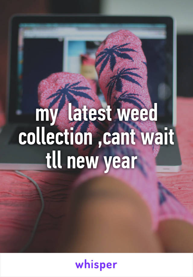my  latest weed collection ,cant wait tll new year  