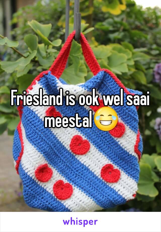 Friesland is ook wel saai meestal😂