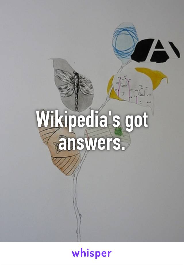Wikipedia's got answers.