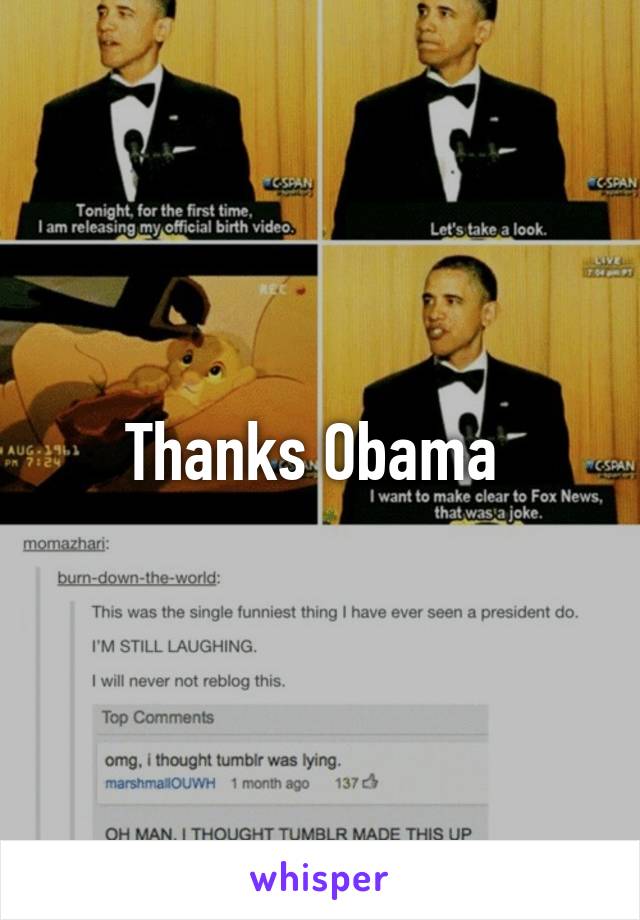 Thanks Obama 