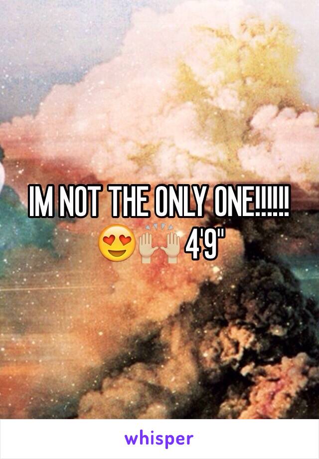 IM NOT THE ONLY ONE!!!!!! 😍🙌🏼 4'9" 