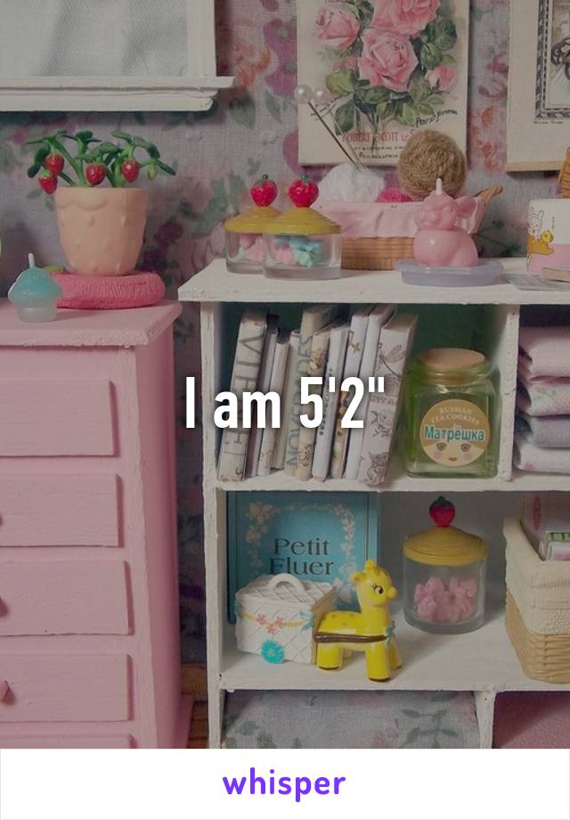 I am 5'2"