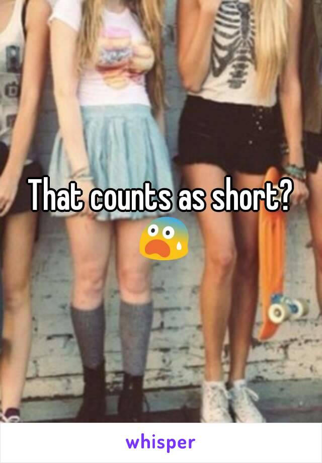 That counts as short? 😨