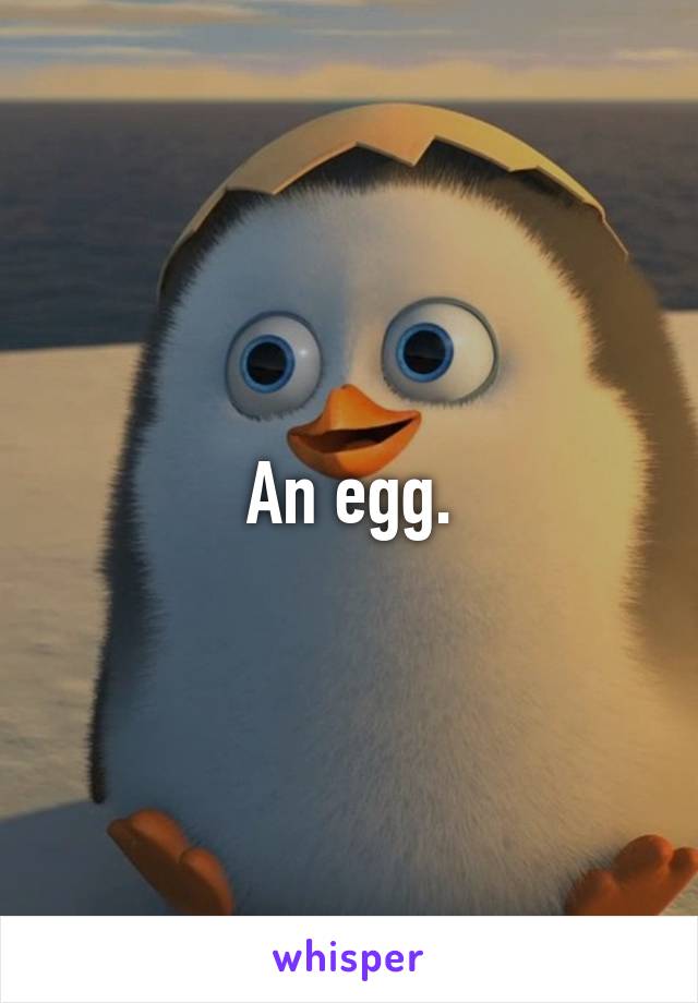 An egg.