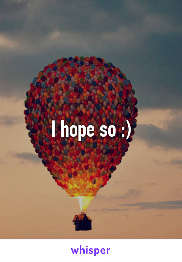 I hope so :)