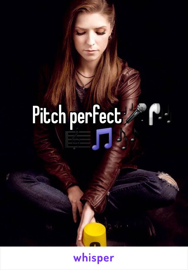 Pitch perfect🎤🎧🎼🎵🎶