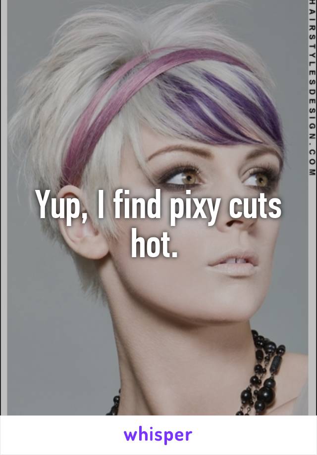 Yup, I find pixy cuts hot. 