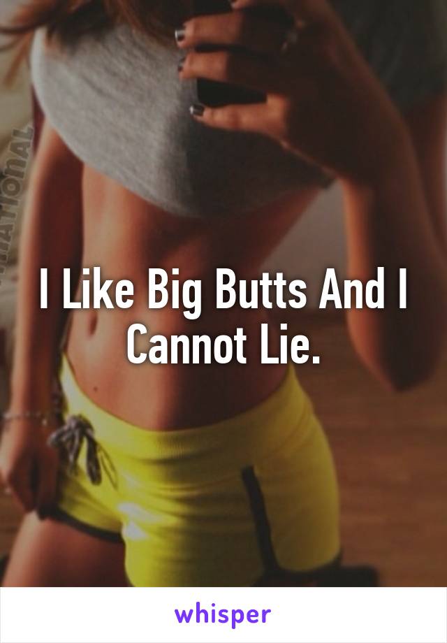 I Like Big Butts And I Cannot Lie.