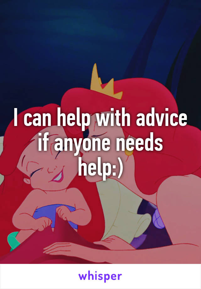 I can help with advice if anyone needs help:)