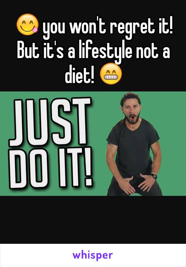 😋 you won't regret it! But it's a lifestyle not a diet! 😁