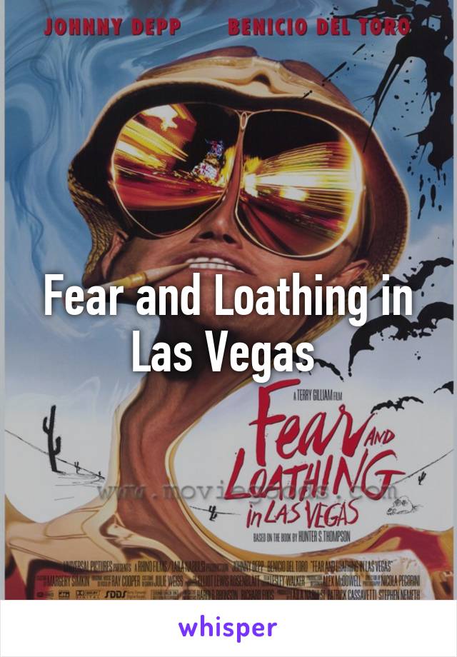 Fear and Loathing in Las Vegas 