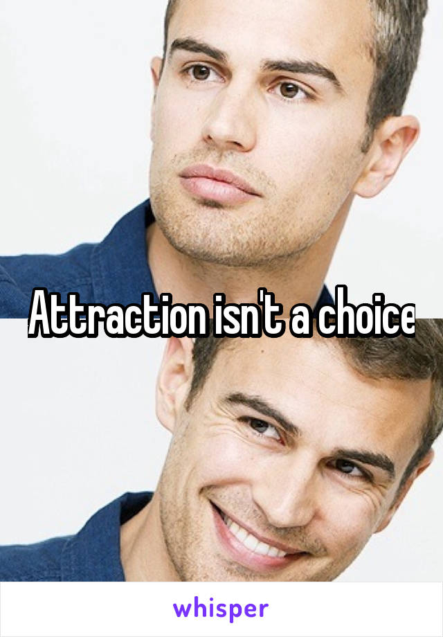 Attraction isn't a choice