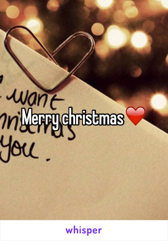 Merry christmas❤️