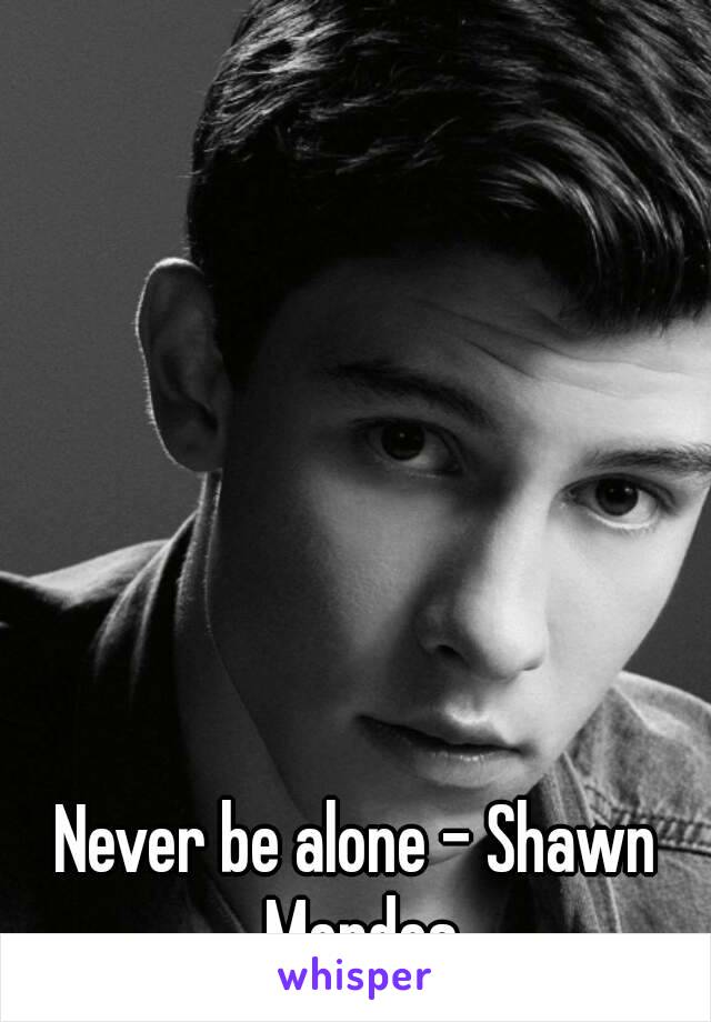 Never be alone - Shawn Mendes