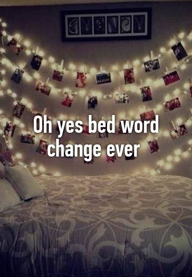 Bed Word Origin