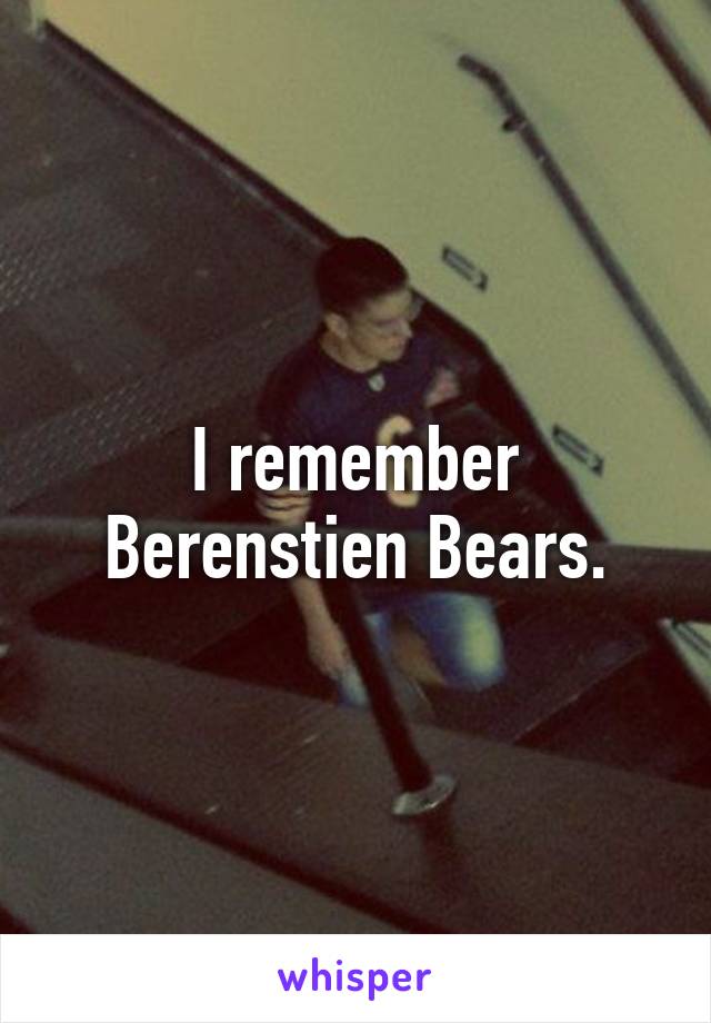 I remember Berenstien Bears.