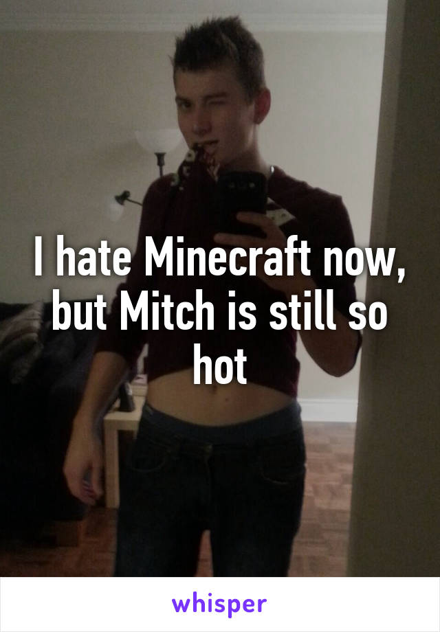 I hate Minecraft now, but Mitch is still so hot