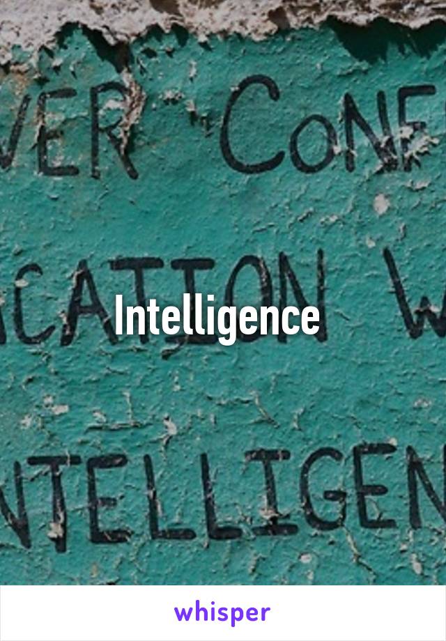 Intelligence 