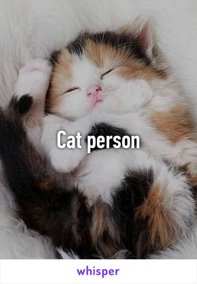 Cat person