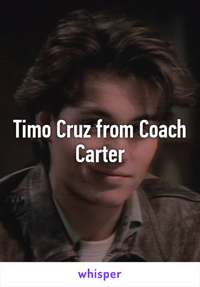 Timo Cruz from Coach Carter