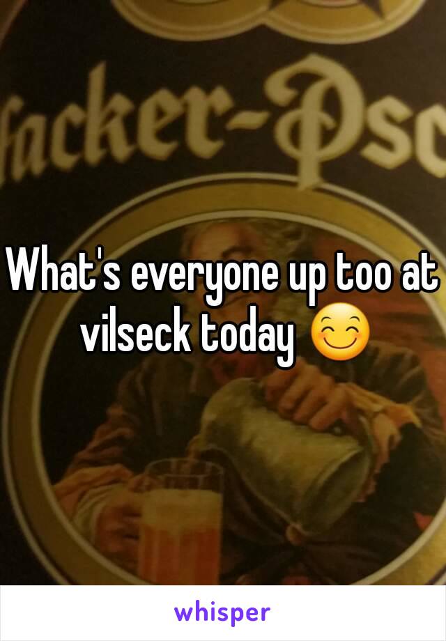 What's everyone up too at vilseck today 😊