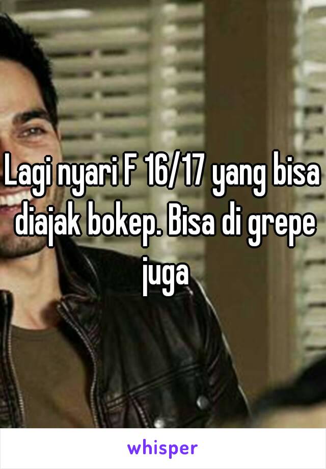 Lagi nyari F 16/17 yang bisa diajak bokep. Bisa di grepe juga