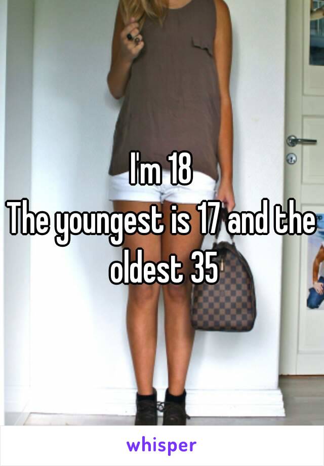 I'm 18
The youngest is 17 and the oldest 35