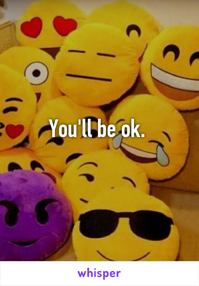 You'll be ok. 
