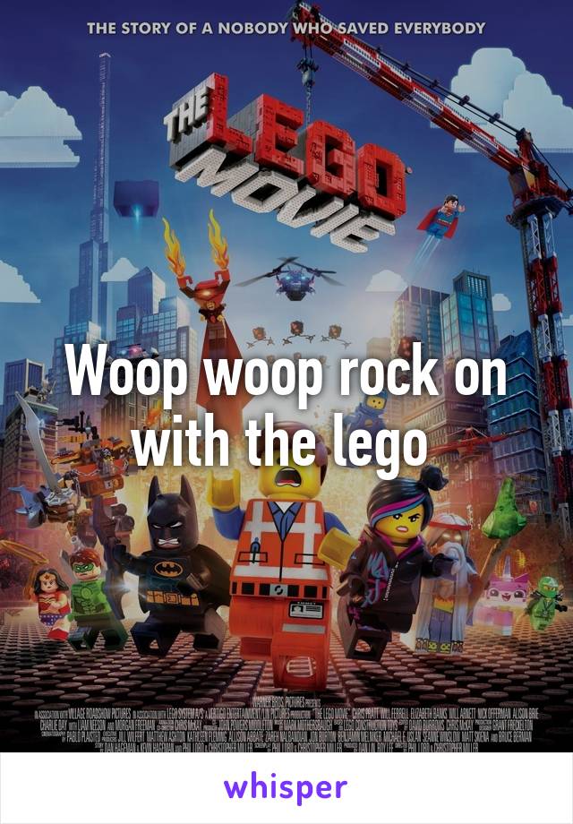 Woop woop rock on with the lego 