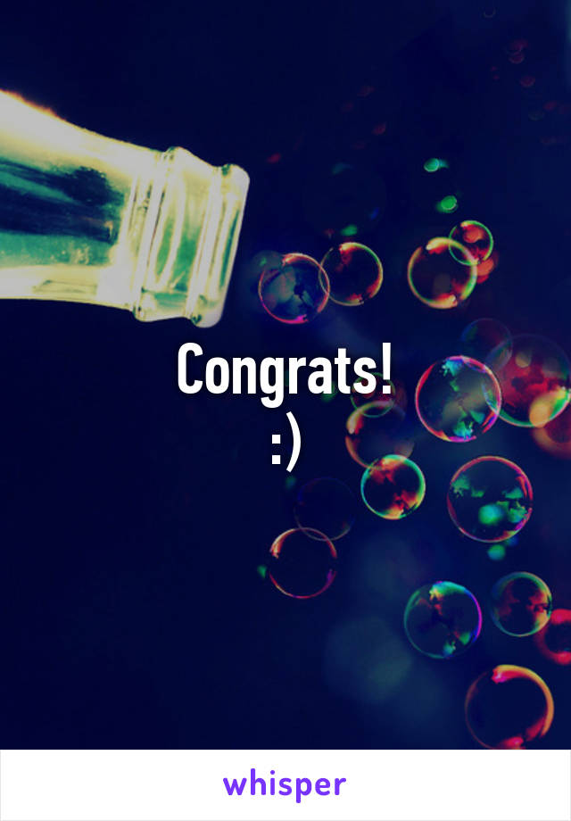 Congrats!
:)
