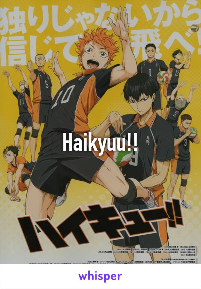 Haikyuu!!