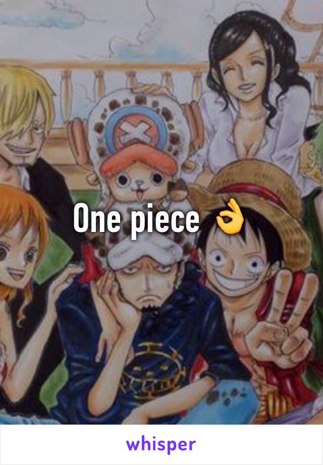 One piece 👌