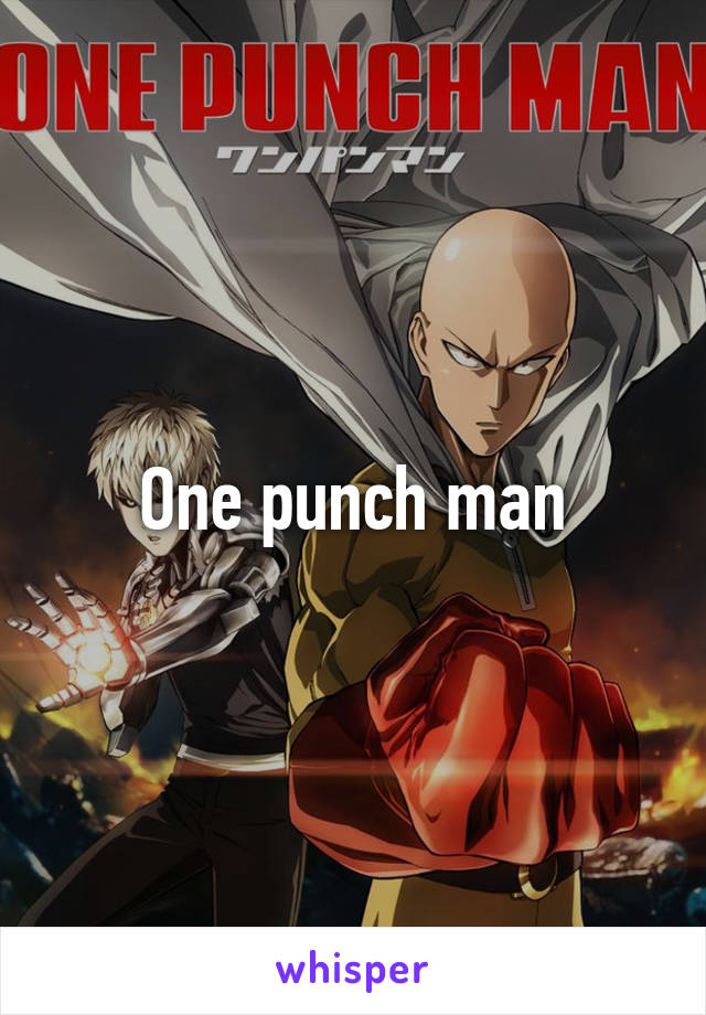 One punch man