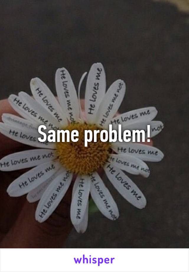 Same problem!