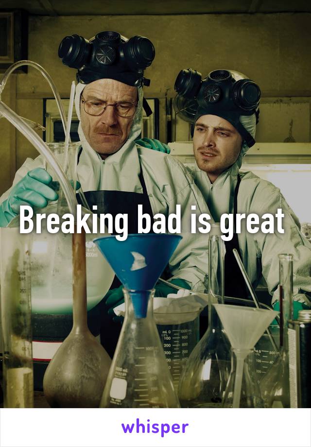 Breaking bad is great 