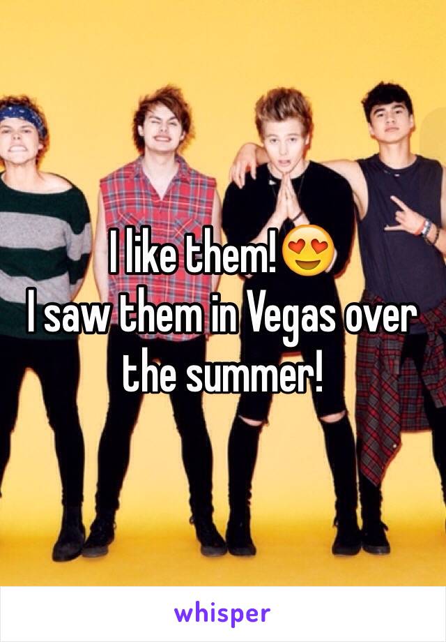 I like them!😍
I saw them in Vegas over the summer!