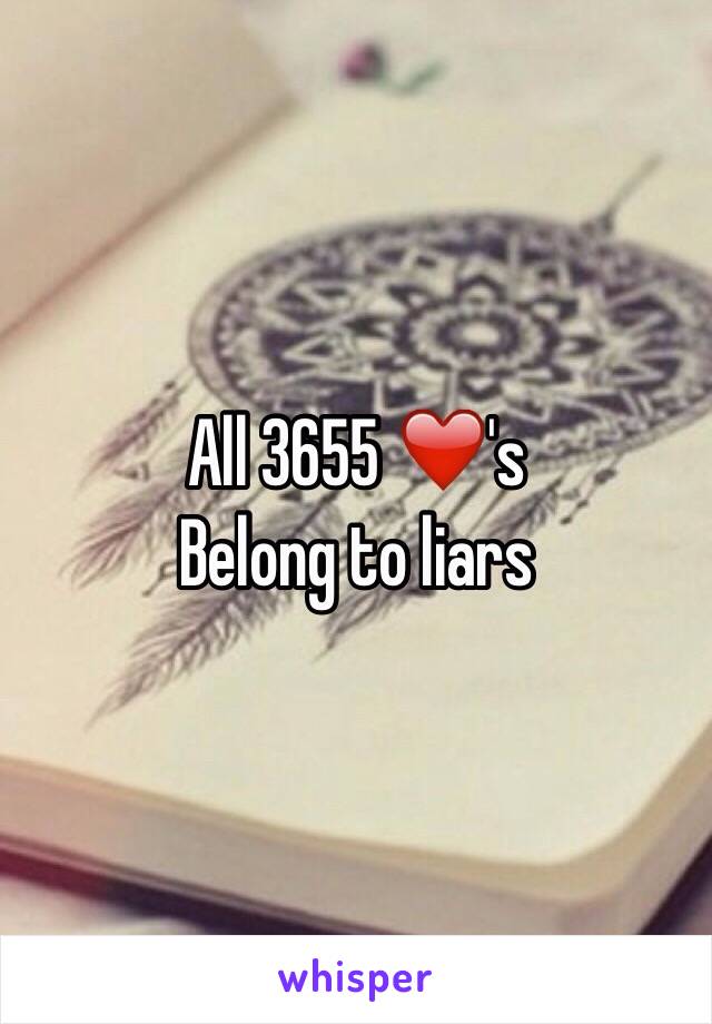 All 3655 ❤️'s
Belong to liars