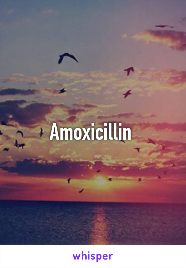 Amoxicillin 