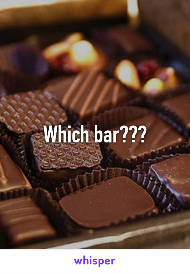 Which bar???