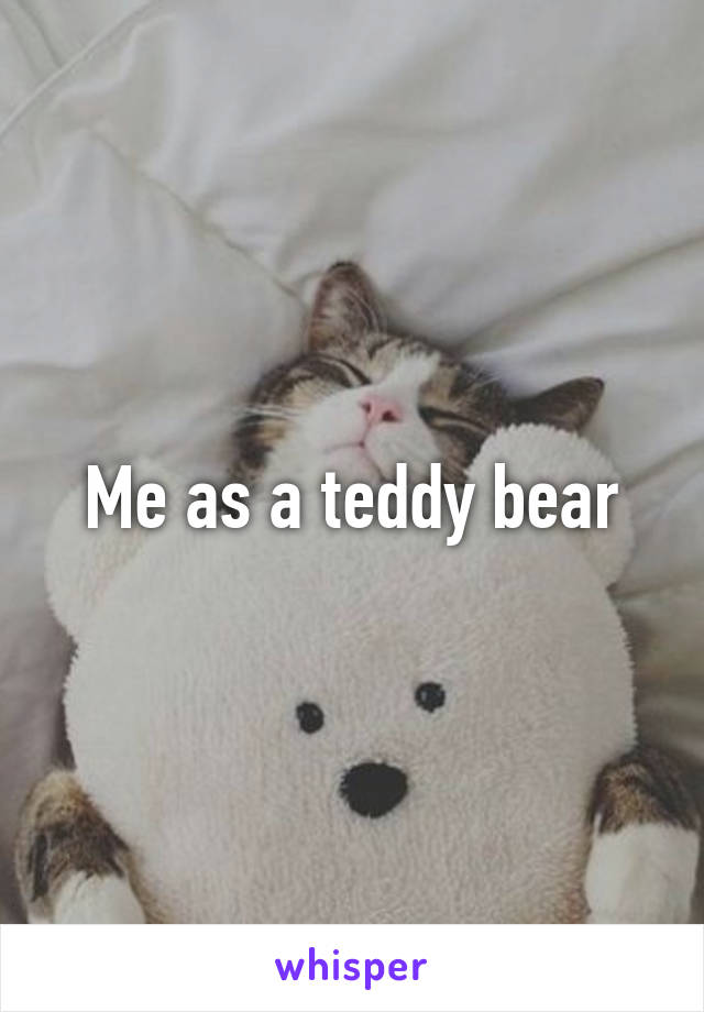 Me as a teddy bear