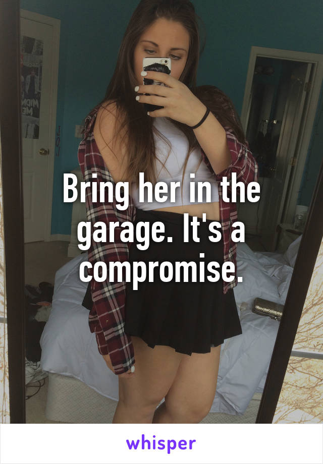 Bring her in the garage. It's a compromise.