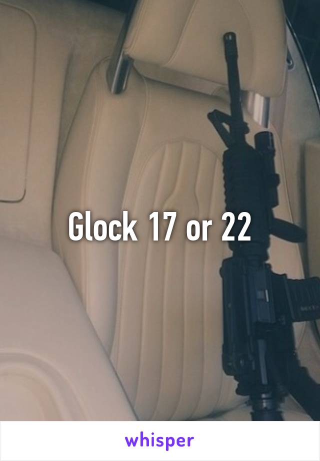 Glock 17 or 22