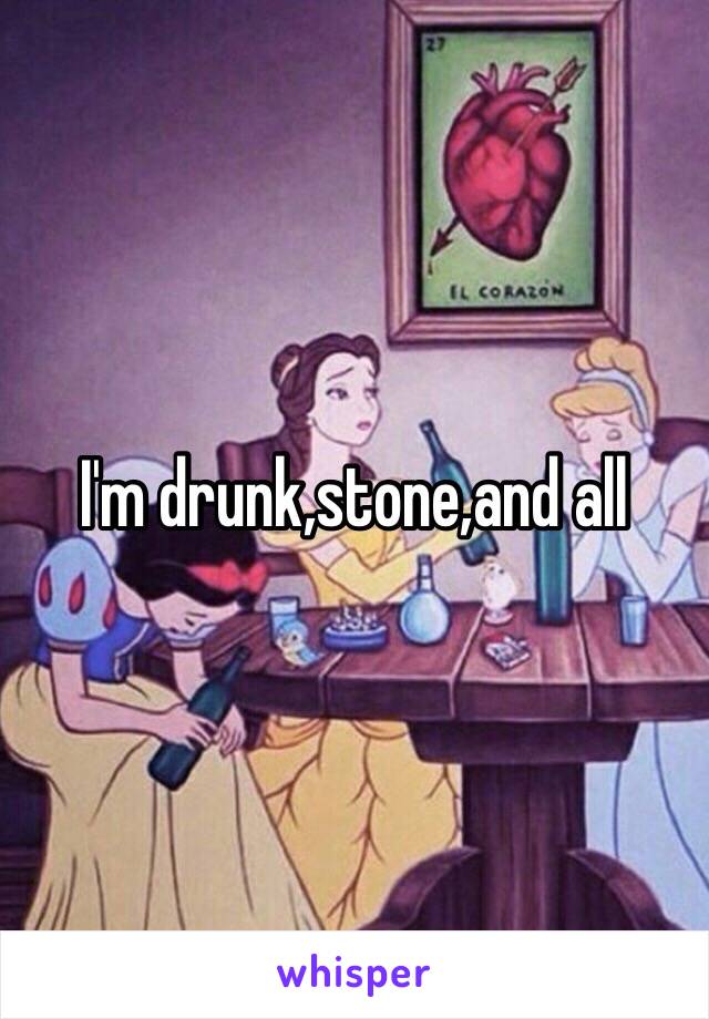 I'm drunk,stone,and all 
