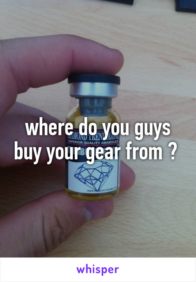 where do you guys buy your gear from ? 