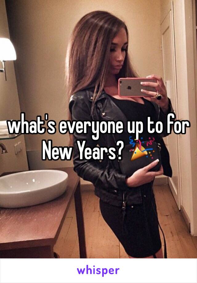 what's everyone up to for New Years? 🎉