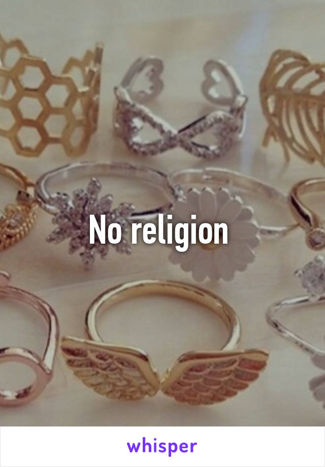 No religion 