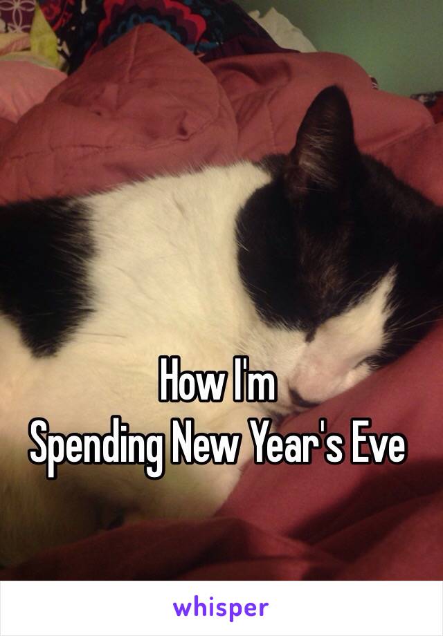 How I'm
Spending New Year's Eve